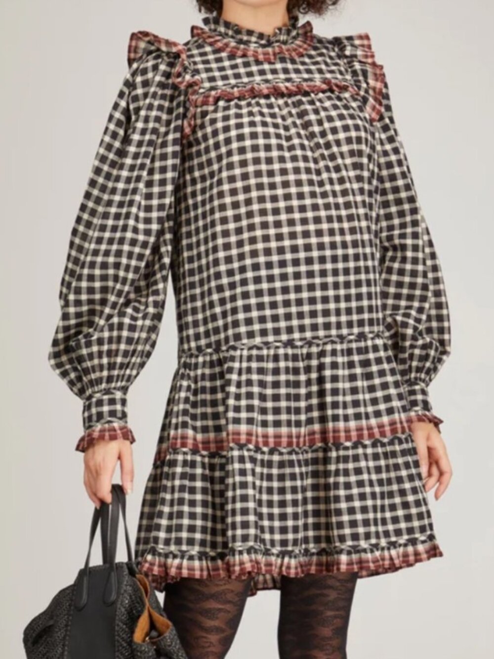 Ulla Johnson Elm Ruffle Dress In Eclipse Size 8